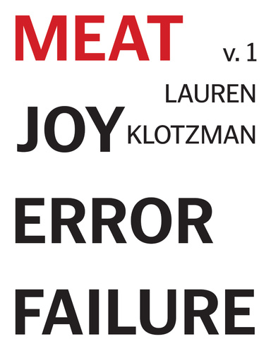 MEAT JOY ERROR FAILURE VOL. 1