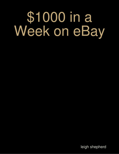 $1000 in a Week on eBay