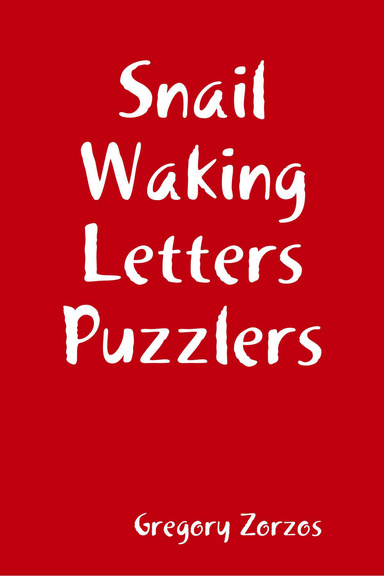 Snail Waking Letters Puzzlers
