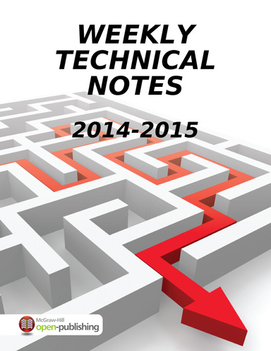 Weekly Technical Notes  2014 - 2015
