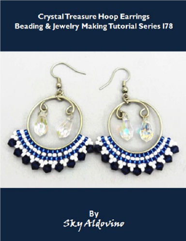 Crystal Treasure Hoop Earrings Beading & Jewelry Making Tutorial Series I78