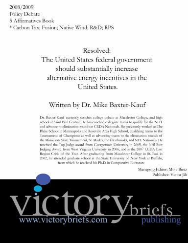 2008 Policy Book: 5 Aff Cases