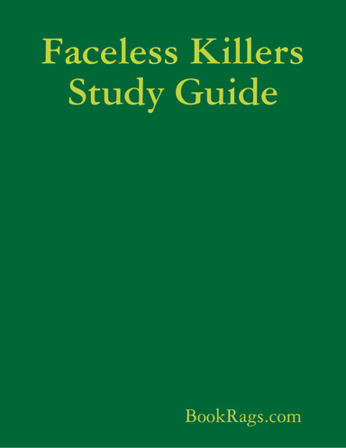 Faceless Killers Study Guide