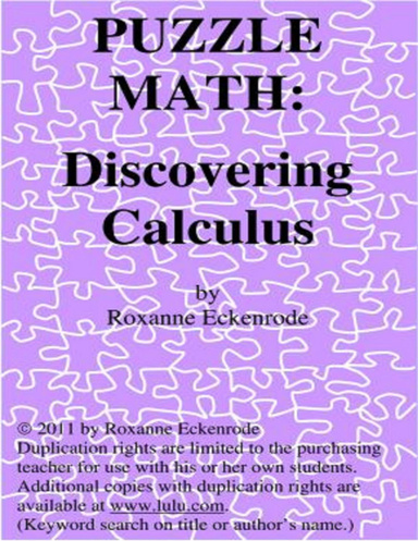 PUZZLE MATH: Discovering Calculus