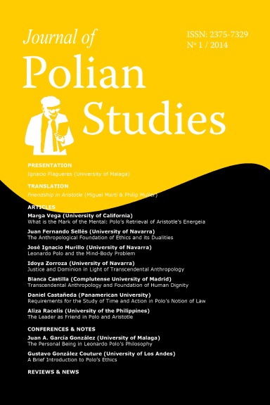 Journal of Polian Studies No. 1 (2014)