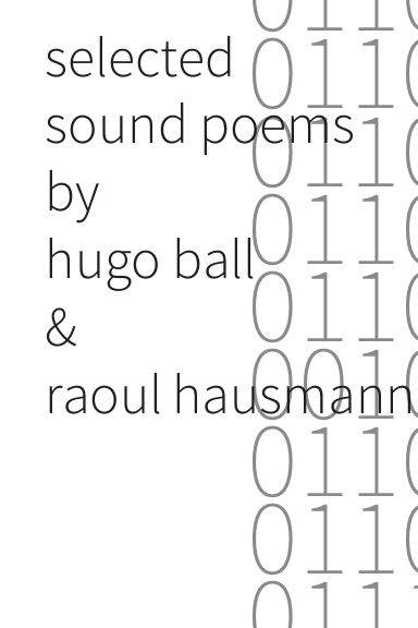 selected sound poems by hugo ball & raoul hausmann