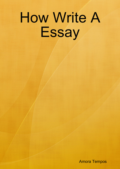 How Write A Essay