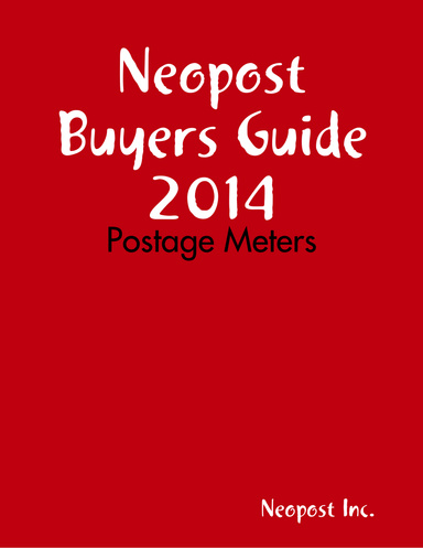 Neopost Buyers Guide 2014: Postage Meters