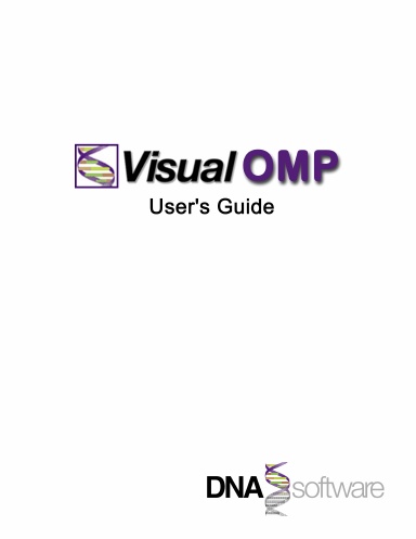 DNA Software Visual OMP Manual