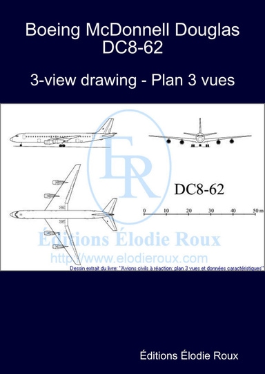 3-view drawing - Plan 3 vues - Boeing McDonnell Douglas DC8-62