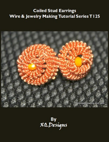 Coiled Stud Earrings Beading & Jewelry Making Tutorial Series T125