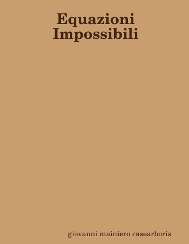 Equazioni impossibili