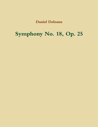 Symphony No. 18, Op. 25
