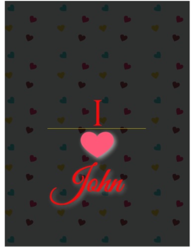 I Love John Notebook