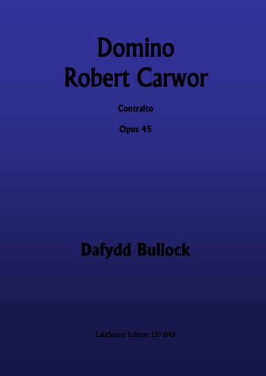 Domino Roberto Carwor, Opus 45