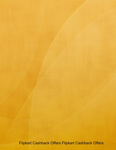 Flipkart Cashback Offers