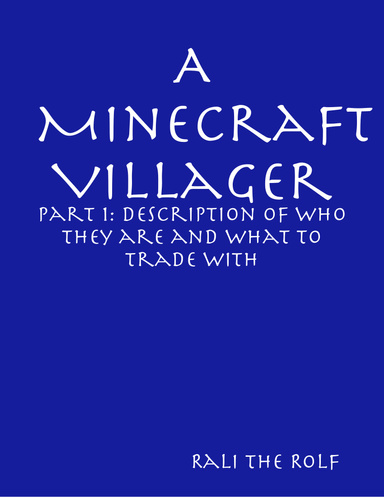 A Minecraft Villager