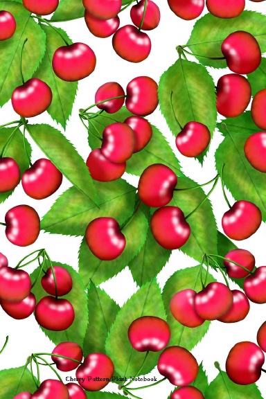 Cherry Pattern Plant Notebook