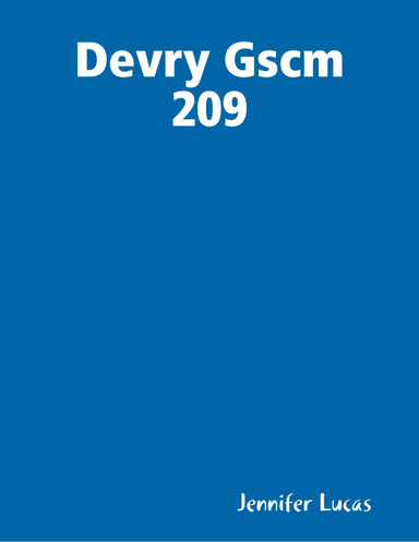 Devry Gscm 209