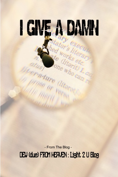 BOOK - I GIVE A DAMN