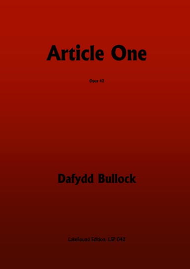 Article One, Opus 42