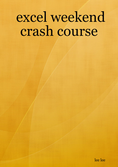 excel weekend crash course