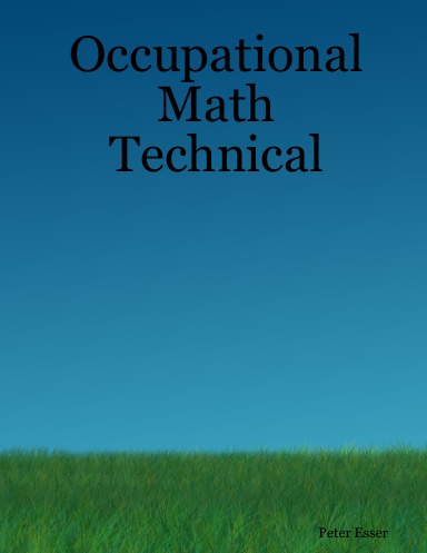 Occupational Math Technical