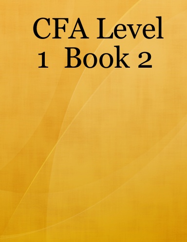 CFA Level 1  Book 2