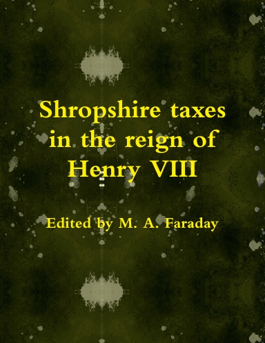 Shropshire taxes in the reign of Henry VIII