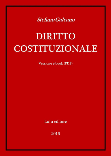 DIRITTO COSTITUZIONALE
