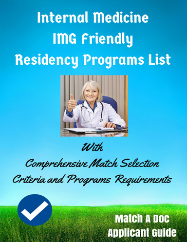Internal Medicine IMG Friendly Residency Programs List