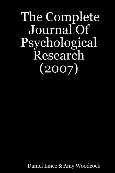 The Complete Journal Of Psychological Research (2007)