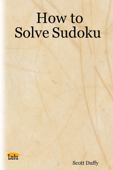 How to Solve Sudoku