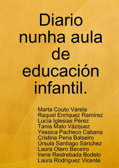 Diario en un aula de educación infantil
