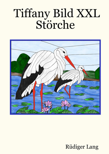 Tiffany Bild XXL Störche