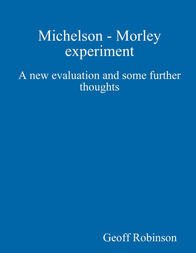 Michelson - Morley experiment