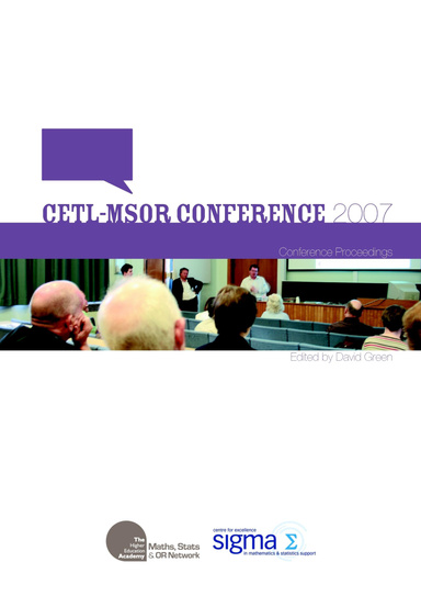 CETL-MSOR Conference 2007 – Conference Proceedings