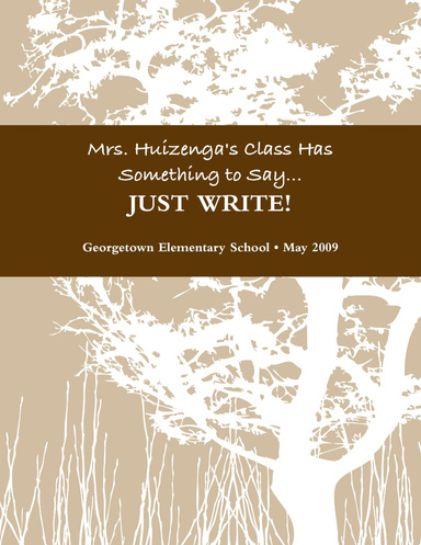 Mrs. Huizenga's Class Has Something to Say...JUST WRITE!