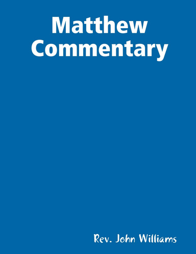 Matthew Commentary
