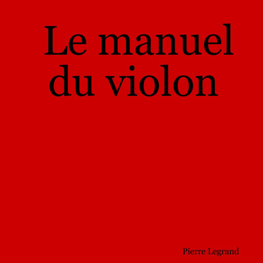Le manuel du violon
