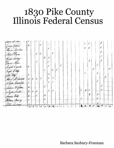 1830 Pike County Illinois Federal Census