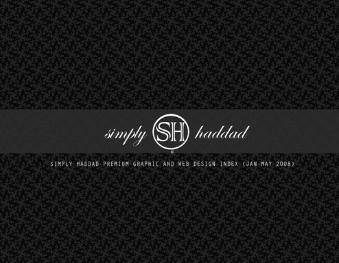 SIMPLY HADDAD PREMIUM GRAPHIC AND WEB DESIGN INDEX (JAN-MAY 2008)