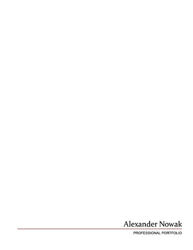 Professional Portfolio