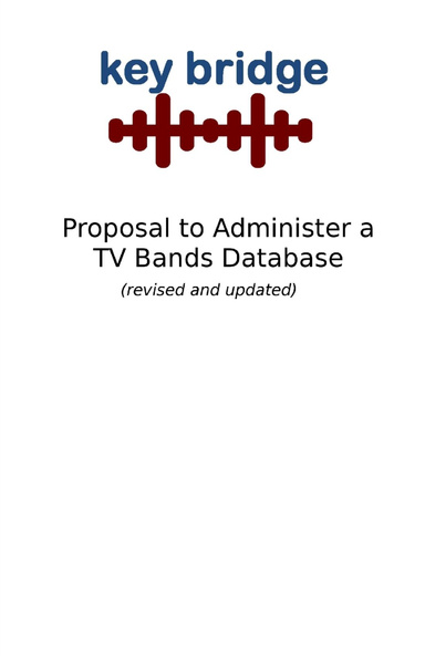 Proposal to Administer a TV Bands Database - Revised