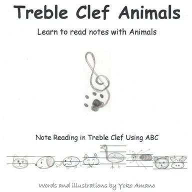 Treble Clef Animals - Note Reading in Treble Clef using ABC