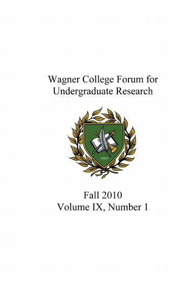 Forum for Undergraduate Research, Vol. 9 No. 1