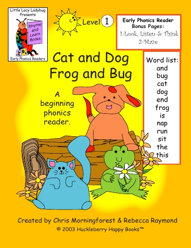 Phonics Level 1 - Cat and Dog and Frog and Bug