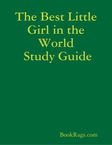 The Best Little Girl in the World Study Guide