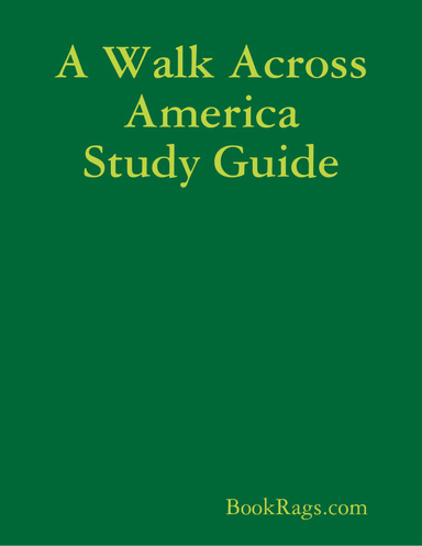 A Walk Across America Study Guide