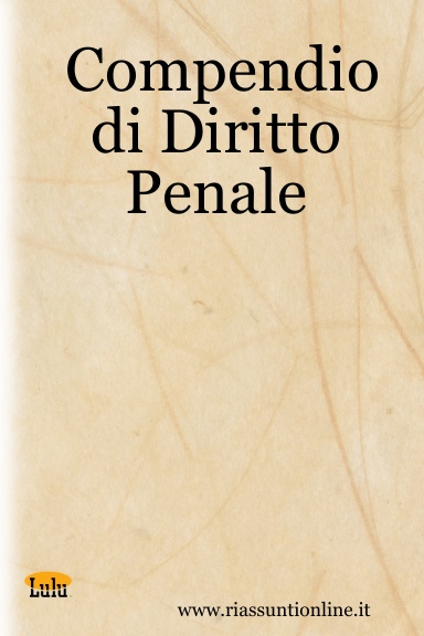 Compendio di Diritto Penale